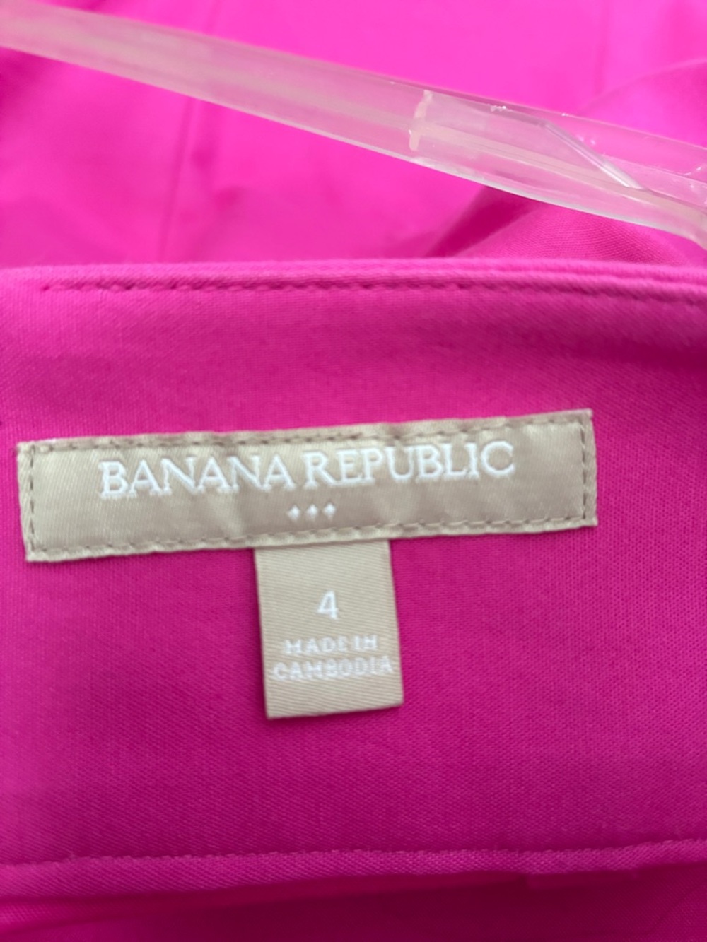 Banana Republic Fuchsia Pencil Skirt - Picture 2 of 4